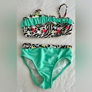 Ocean Pacific Baby Bikini 24M 2 Piece Zebra Print